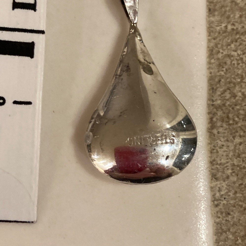 Sterling Silver raindrop pendant - Picture 2 of 2